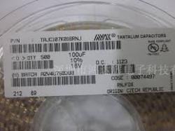 TAJC107K016RNJ Tantalum Capacitors - Solid SMD 16V 100uF 10% -  C Case AVX