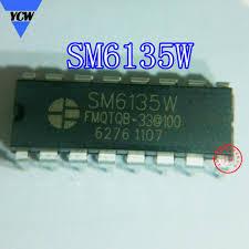 SM6135W یک آیسی ی 8 پایه است . این آیسی در ریموت کنترل خودرو مورد استفاده قرار میگیرد. ولتاژ عملیاتی مابین 2.4 تا 12 ولت دارد. پکیج آن DIP است.
